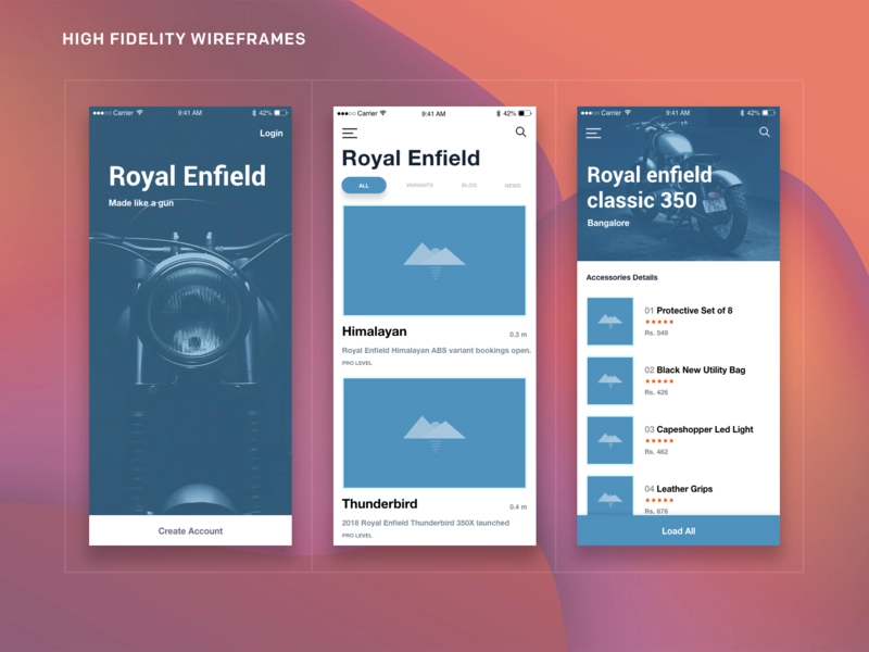 The Differences in Wireframe Fidelity From Low to High Fidelity Wireframes